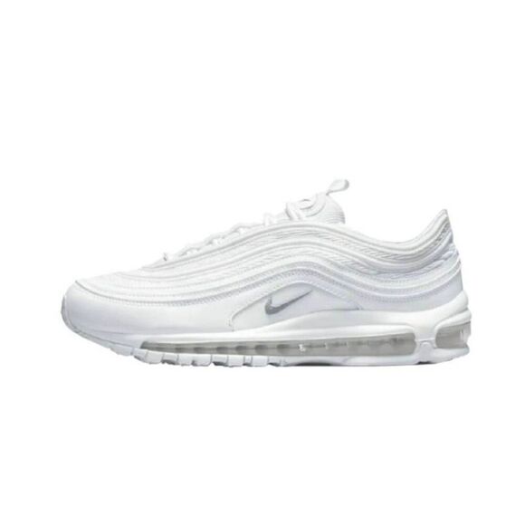 NIKE Air Max 97 White Sneakers Size 5Y/6.5W - Picture 1 of 9